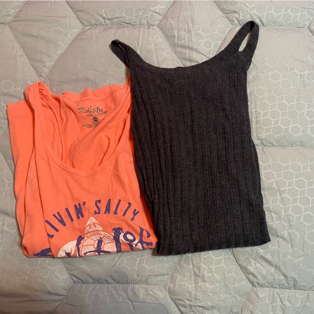 Salt Life & Kaileigh tank top bundle.  XL